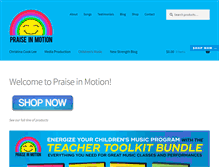 Tablet Screenshot of praiseinmotion.net